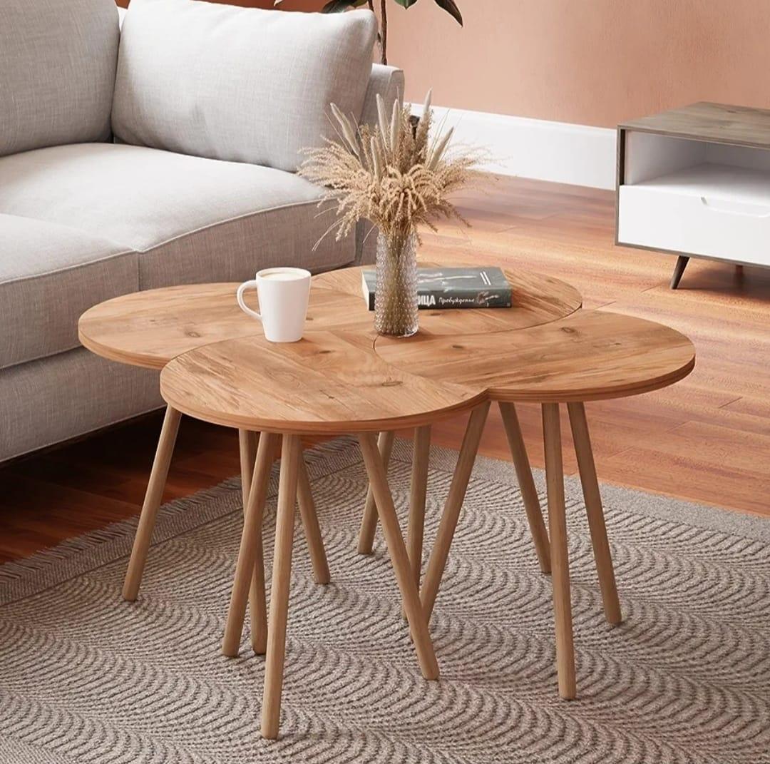 Four - piece wooden side table set - Cataloug