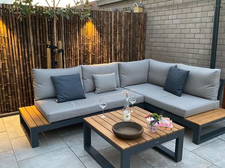 Outdoor Set - 3 Pieces - Black & Grey