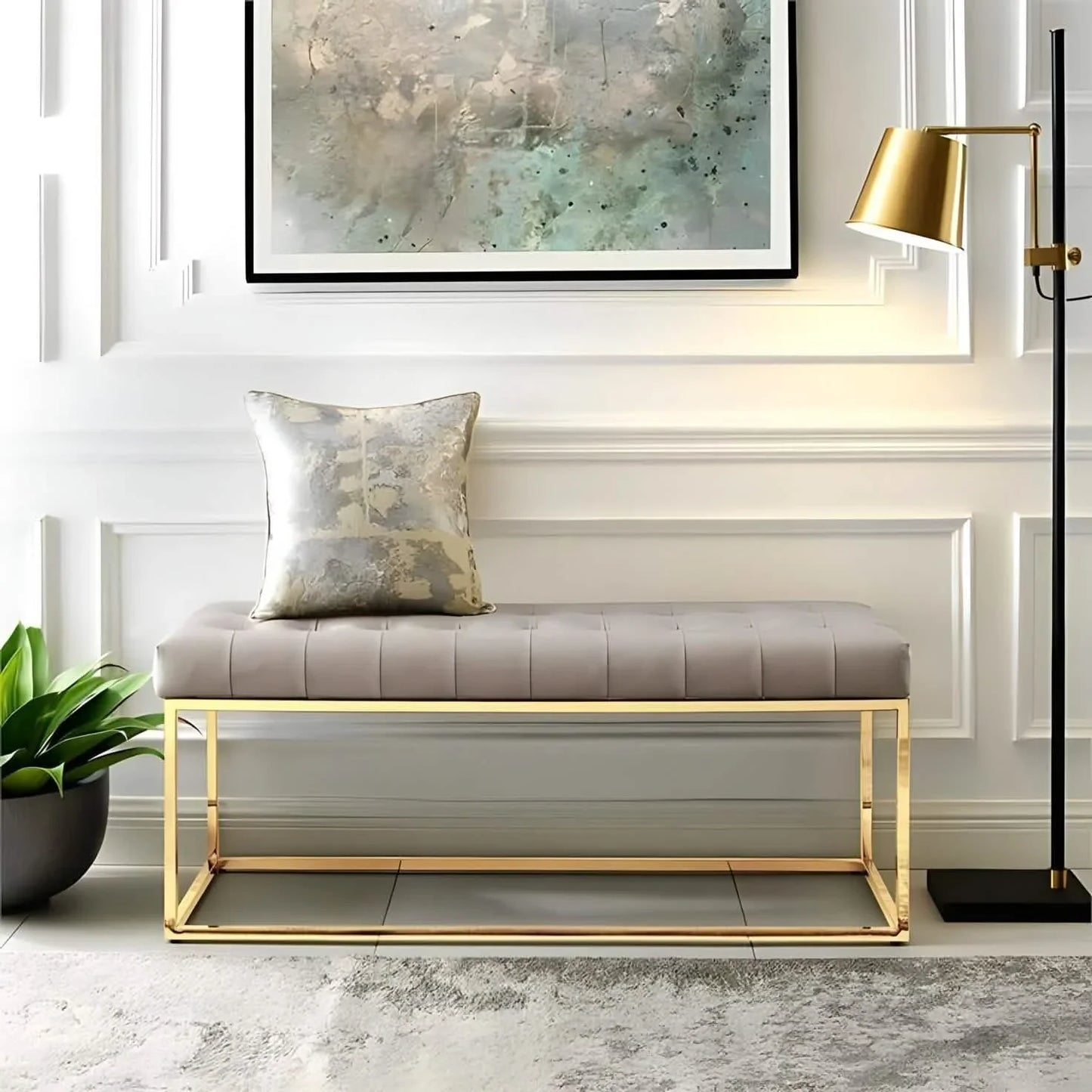 Banquet - Steel - Gold - 120x50x50 cm - Cataloug