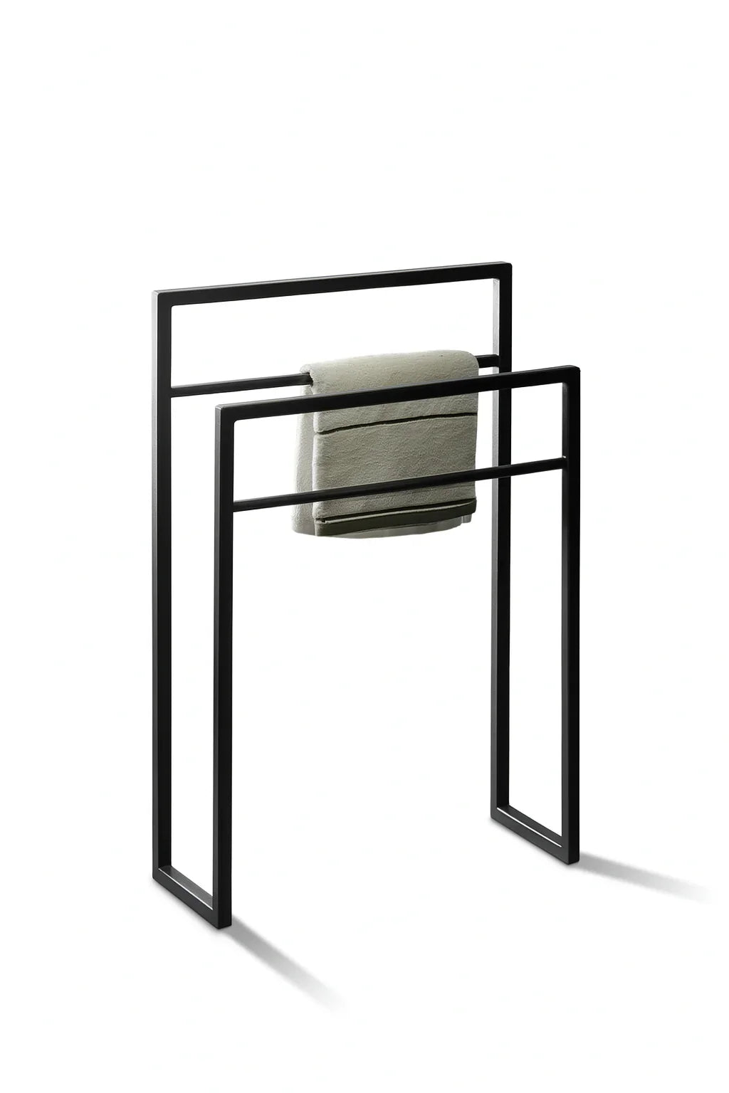 Towel Holder - Steel - Black - 90x60x25 cm - Cataloug