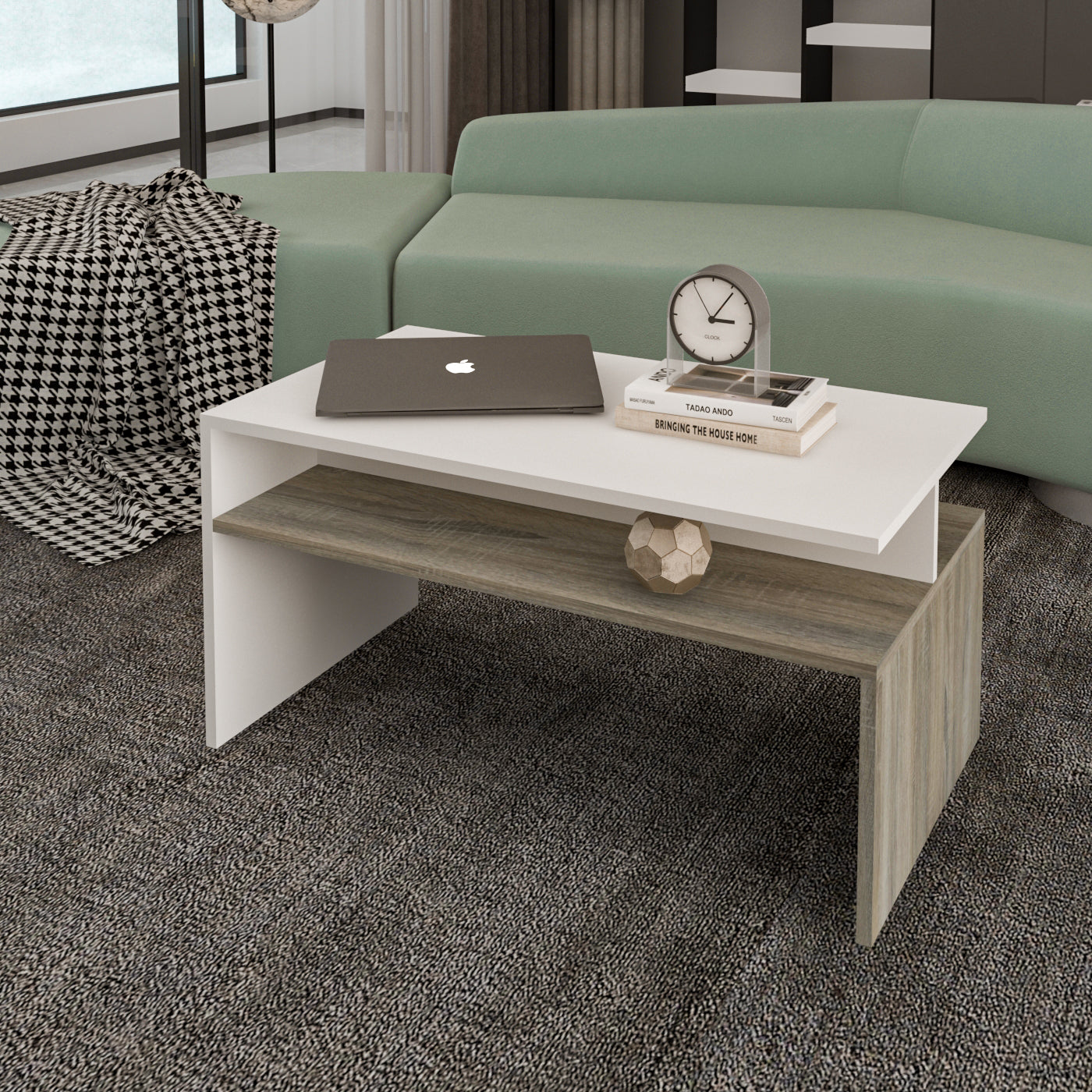 Coffee Table - MDF - Multi Color - 90x50x45 cm