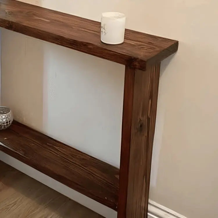 كونسول مع رف - MDF - بني - 100x20x95 سم