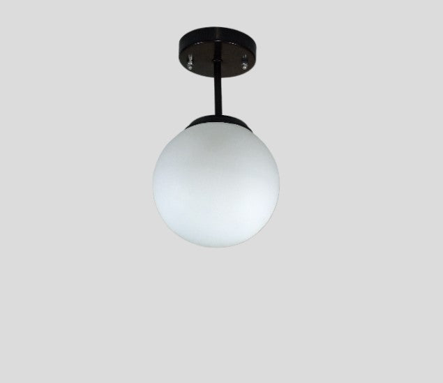 Chandelier - Metal & Glass - Black - 15 x 25 cm