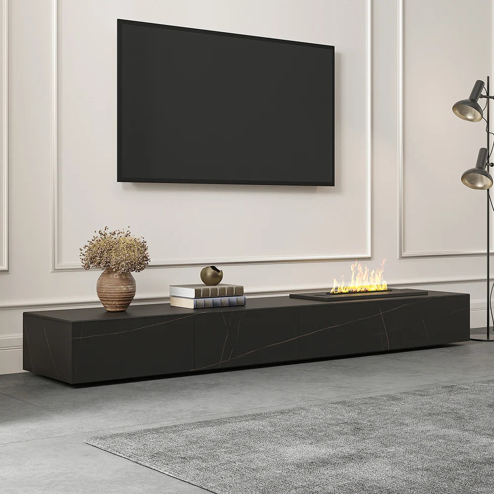 وحدة تلفزيون - MDF - 220x25x40 سم