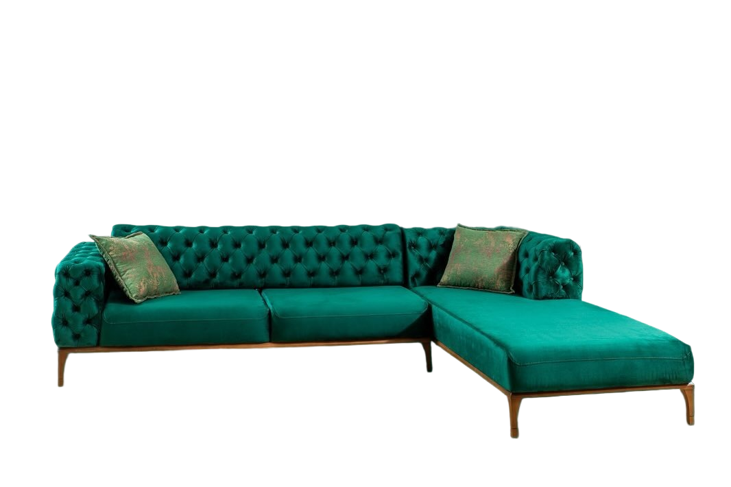أريكة - خشب زان - مخمل - أخضر - BW.SO.503.0028