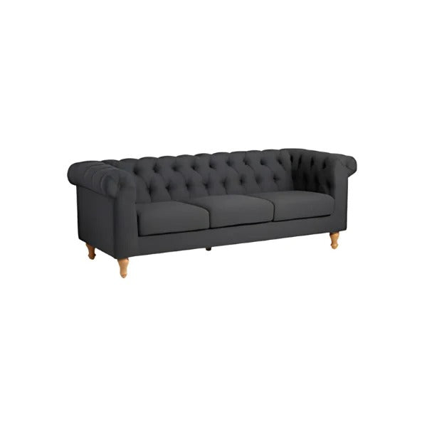 أريكة - خشب زان - كتان - رمادي غامق - BW.SO.503.0029