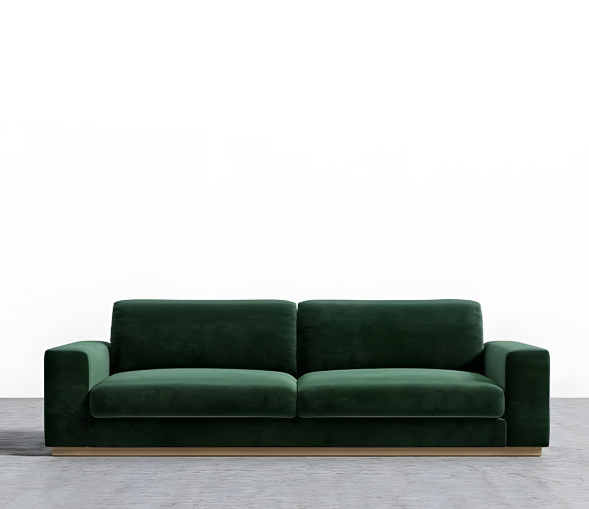 أريكة - خشب زان - مخمل - أخضر - BW.SO.503.0033