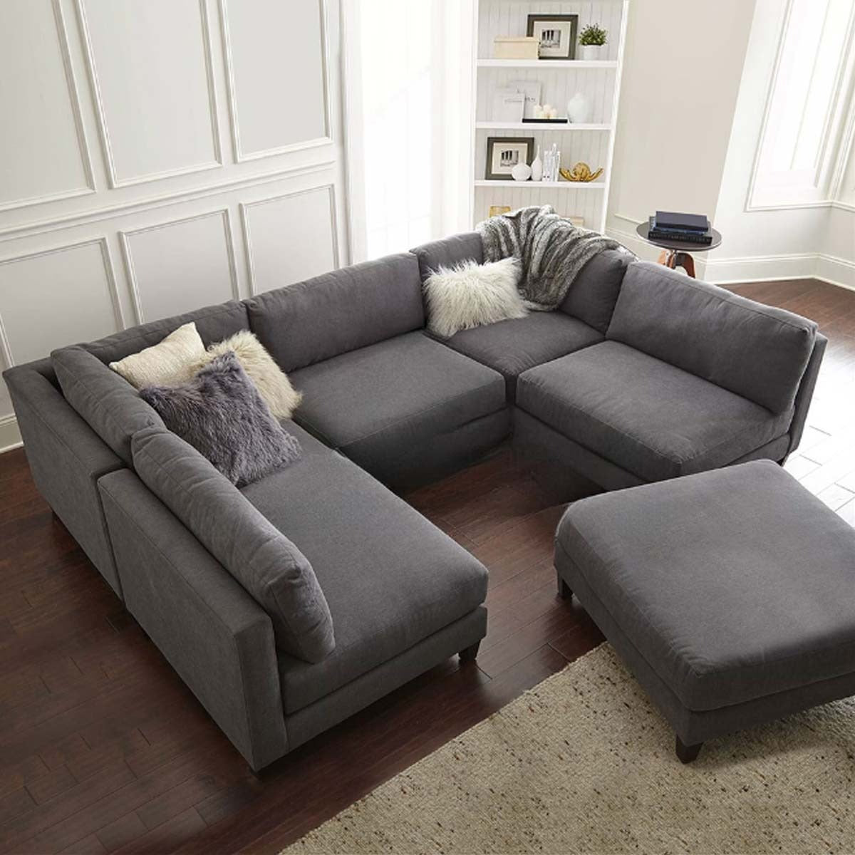 أريكة - خشب زان - كتان - رمادي غامق - BW.SO.503.0036