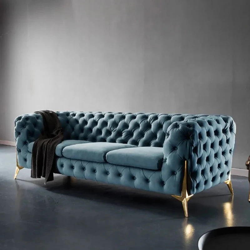 أريكة - خشب زان - مخمل - فيروزي - BW.SO.503.0006