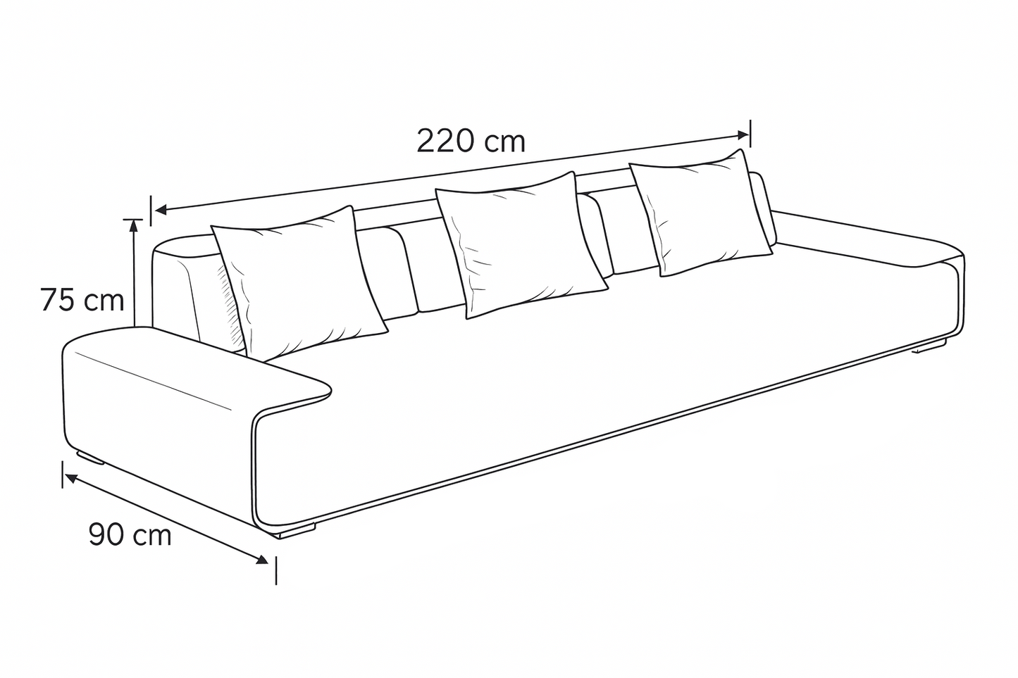 Reception Set of Beech Wood Linen Light Grey Sofa