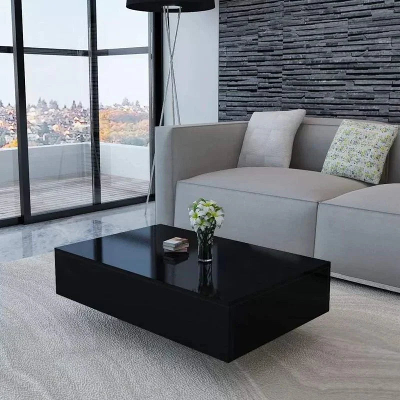 Coffee Table - MDF - Black - 120x50x40 - Cataloug