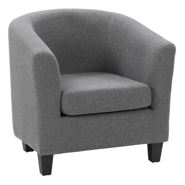 Arm Chair - Beech Wood - Linen Fabric - Grey - 80x80x80 cm - Cataloug