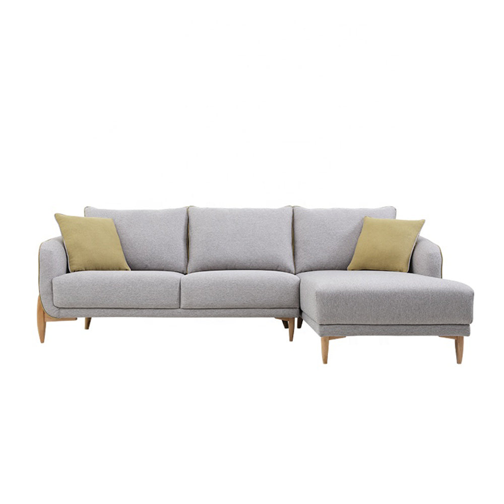 أريكة - خشب زان - كتان - رمادي فاتح - BW.SO.503.0041
