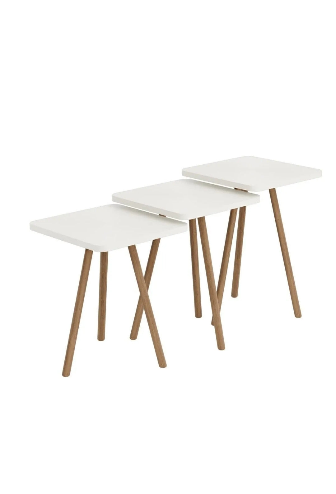 White side table set - 36 cm - Cataloug