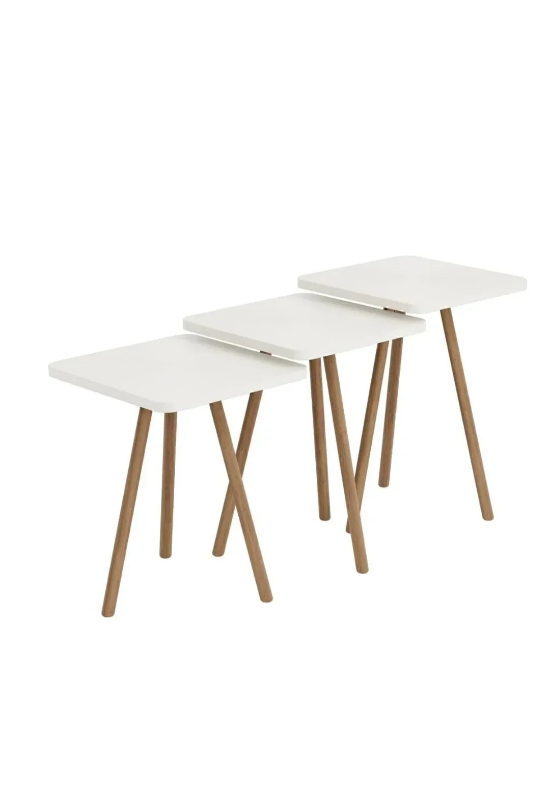 White side table set - 36 cm - Cataloug