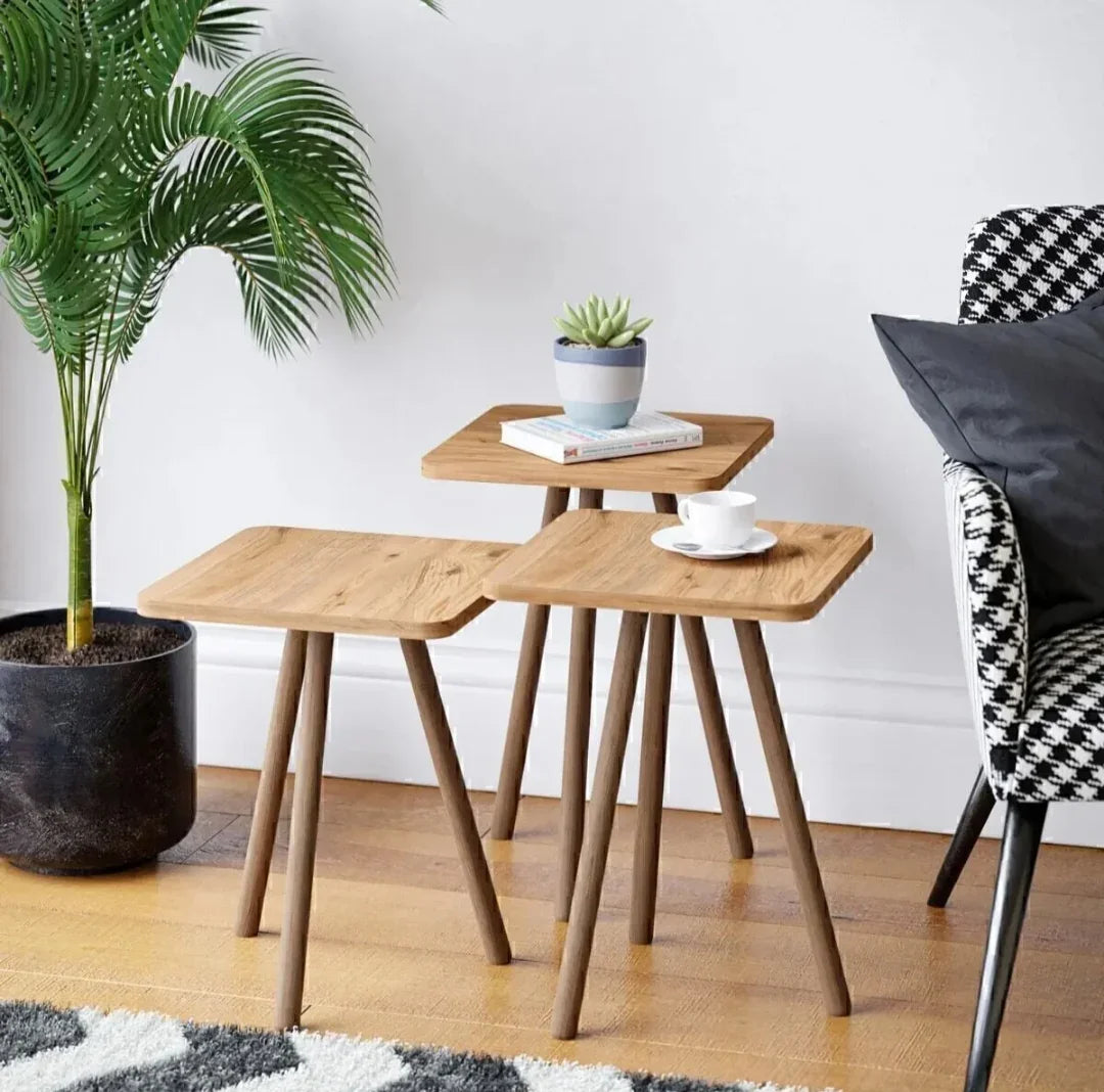 36 cm - wooden side table set - Cataloug