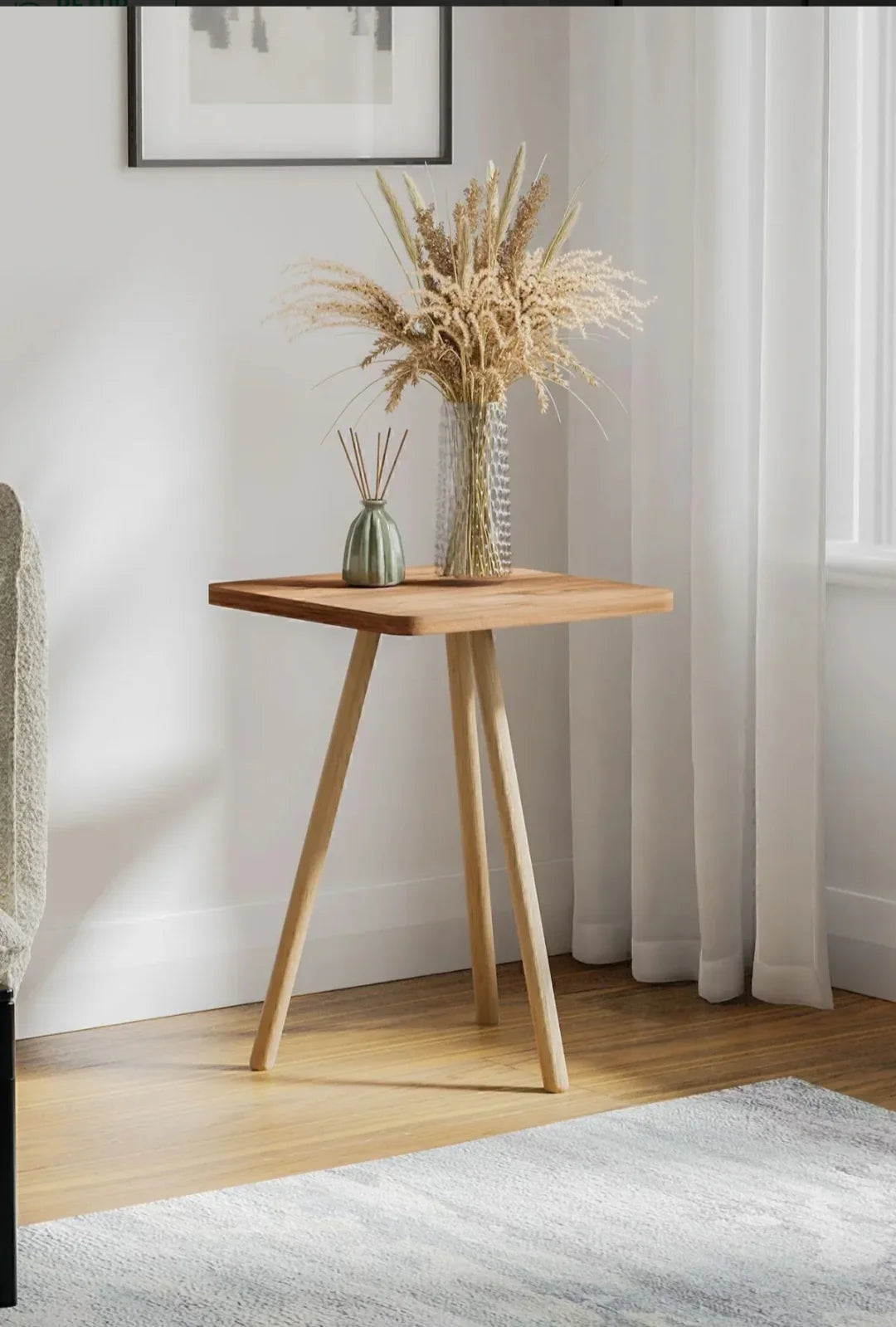 Square wooden - side table - Cataloug