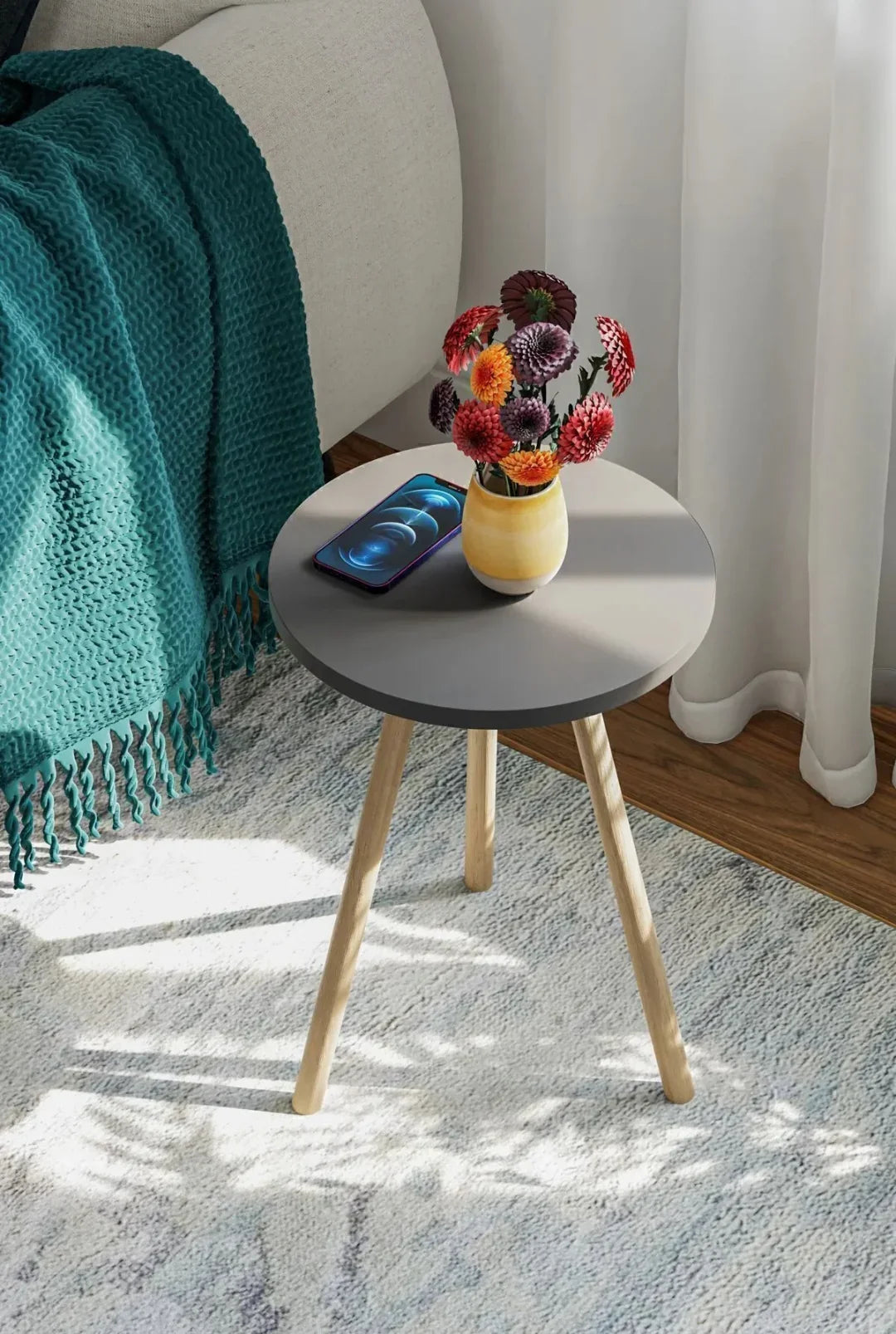 Grey - round side table - Cataloug