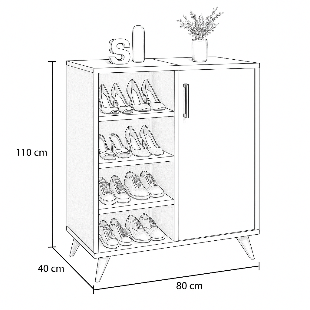 Shoe Rack 80x40x110