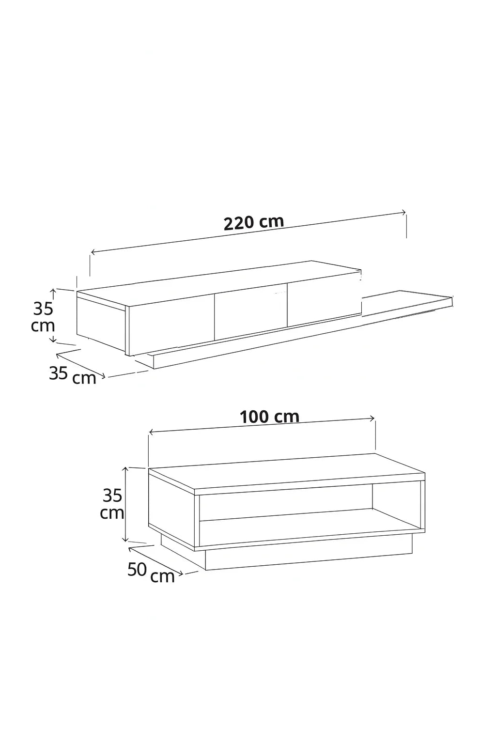 Bundle of TV Table and Coffee Table - Cataloug