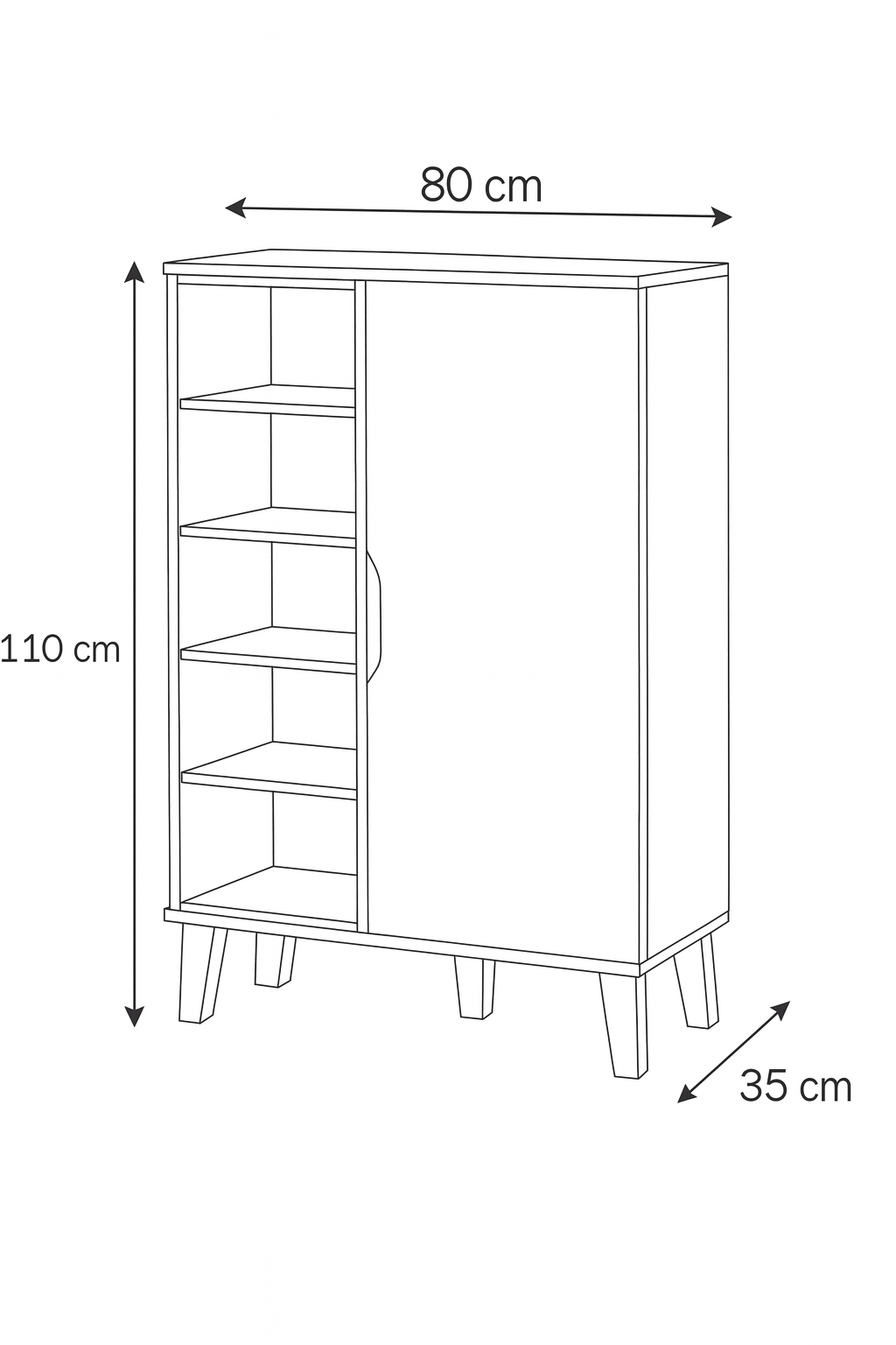 Shoe Rack 80x35x110