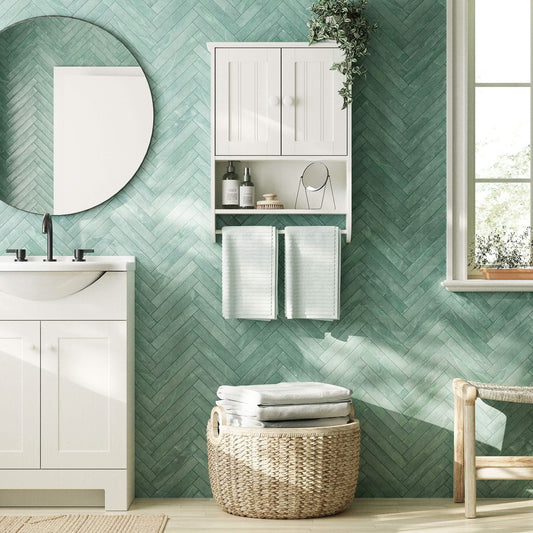 Wall mounted storage unit - NW- White - 20x60x80 cm