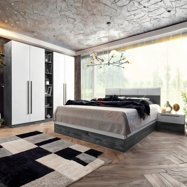 Full Bedroom - MDF - White & Grey - Cataloug