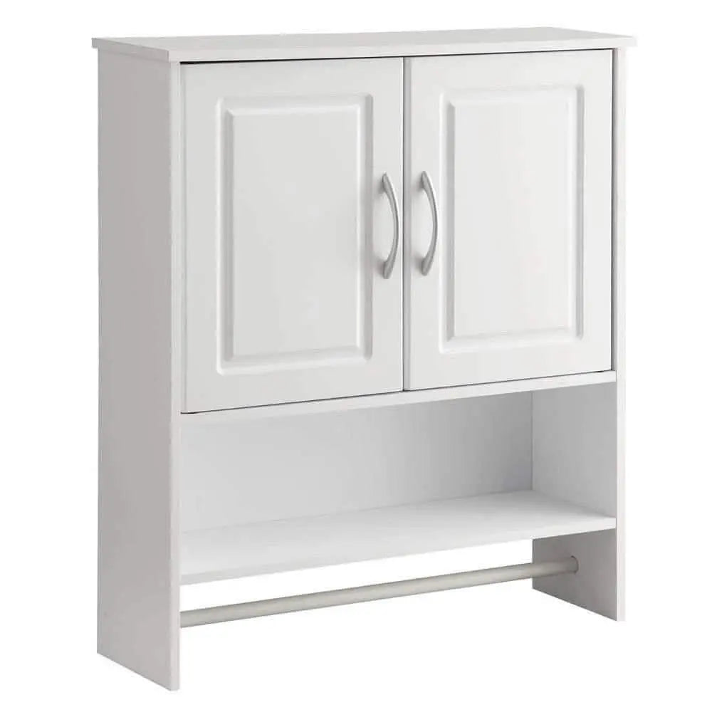 وحدة تخزين مثبتة على الحائط -  أبيض - 22x65x85 سم