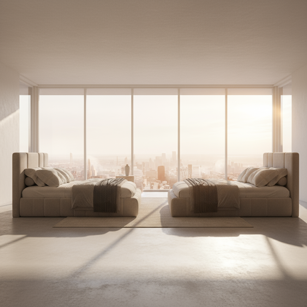 Bundle of Bed- MDF Wood - Gray - Multi Size