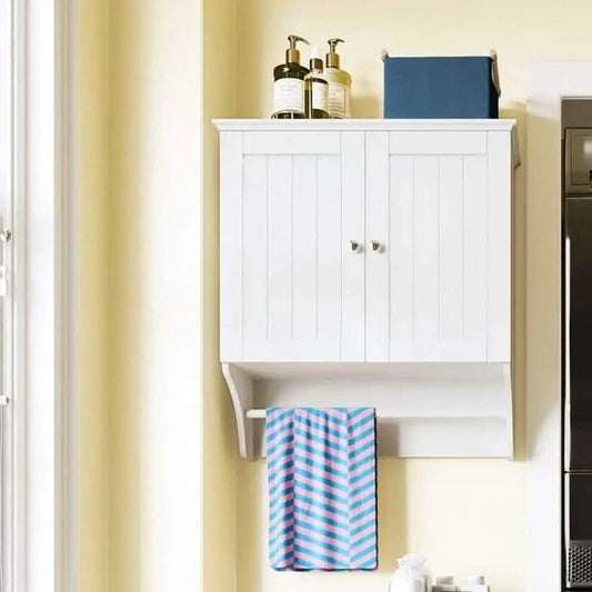 Wall mounted storage unit -NW - White -25x60x75 cm