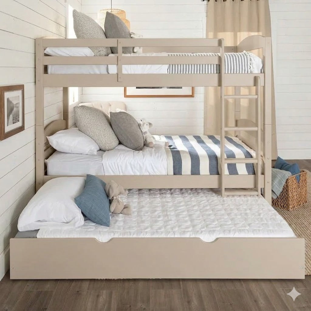 Bed - MDF Wood - Multi Color - 200x195x120 cm