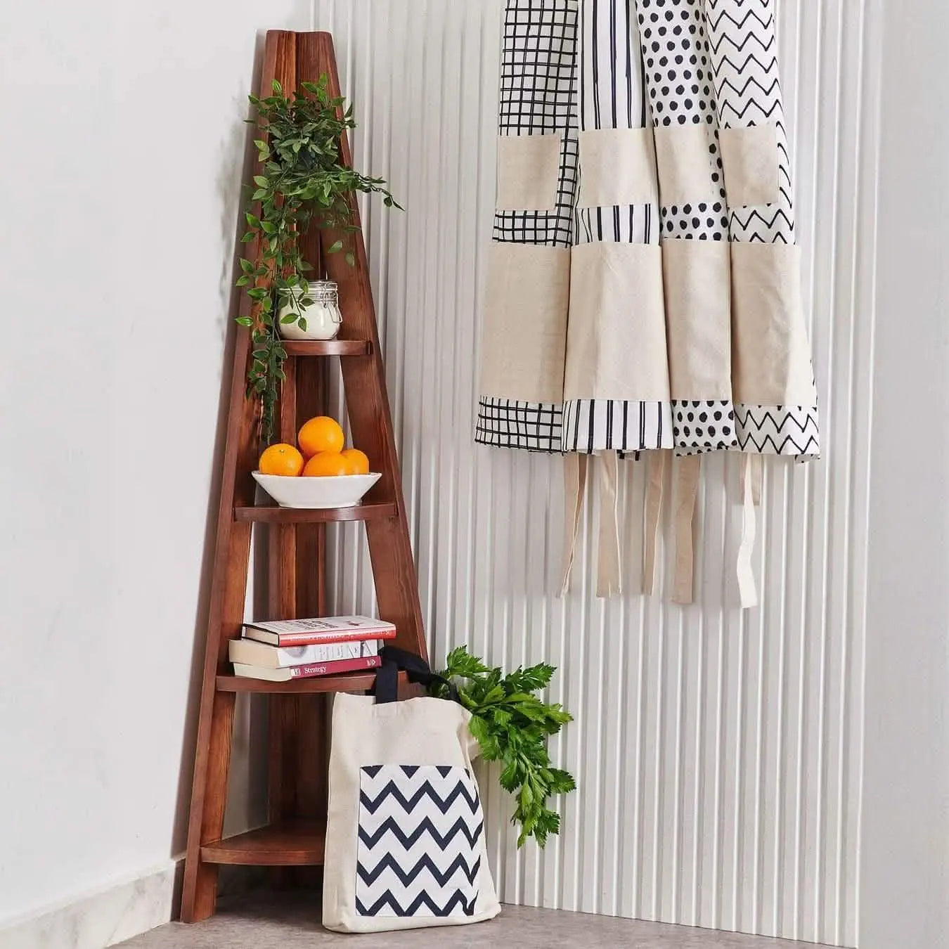 وحدة رفوف - بني - 30x40x160 سم