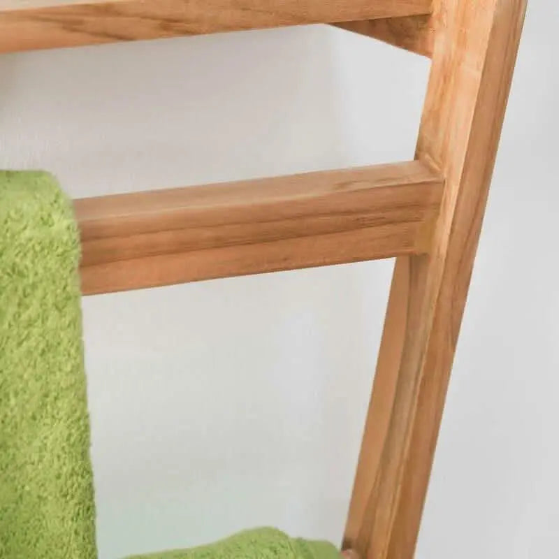 Hanger stand with shelf - NW - Wooden color - 40x18x90 cm