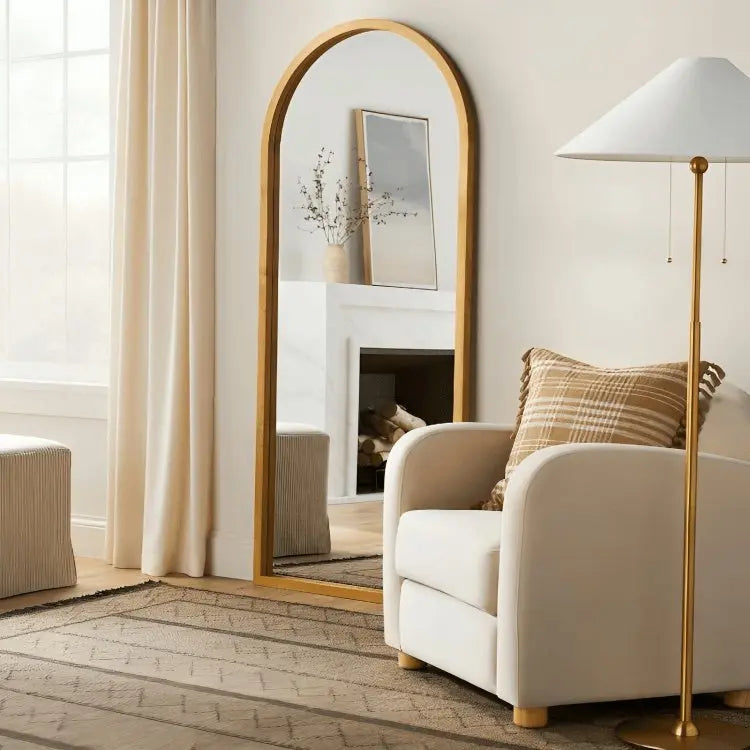 Mirror- NW-Wooden color -40x4x175 cm