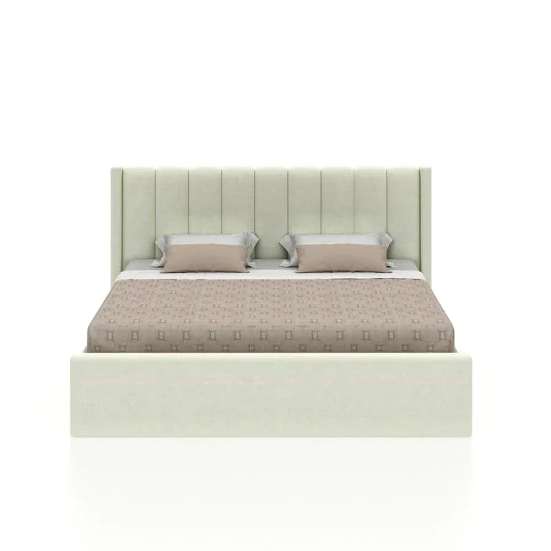 Bed - MDF - Linen - Beige - 140 CM - Cataloug