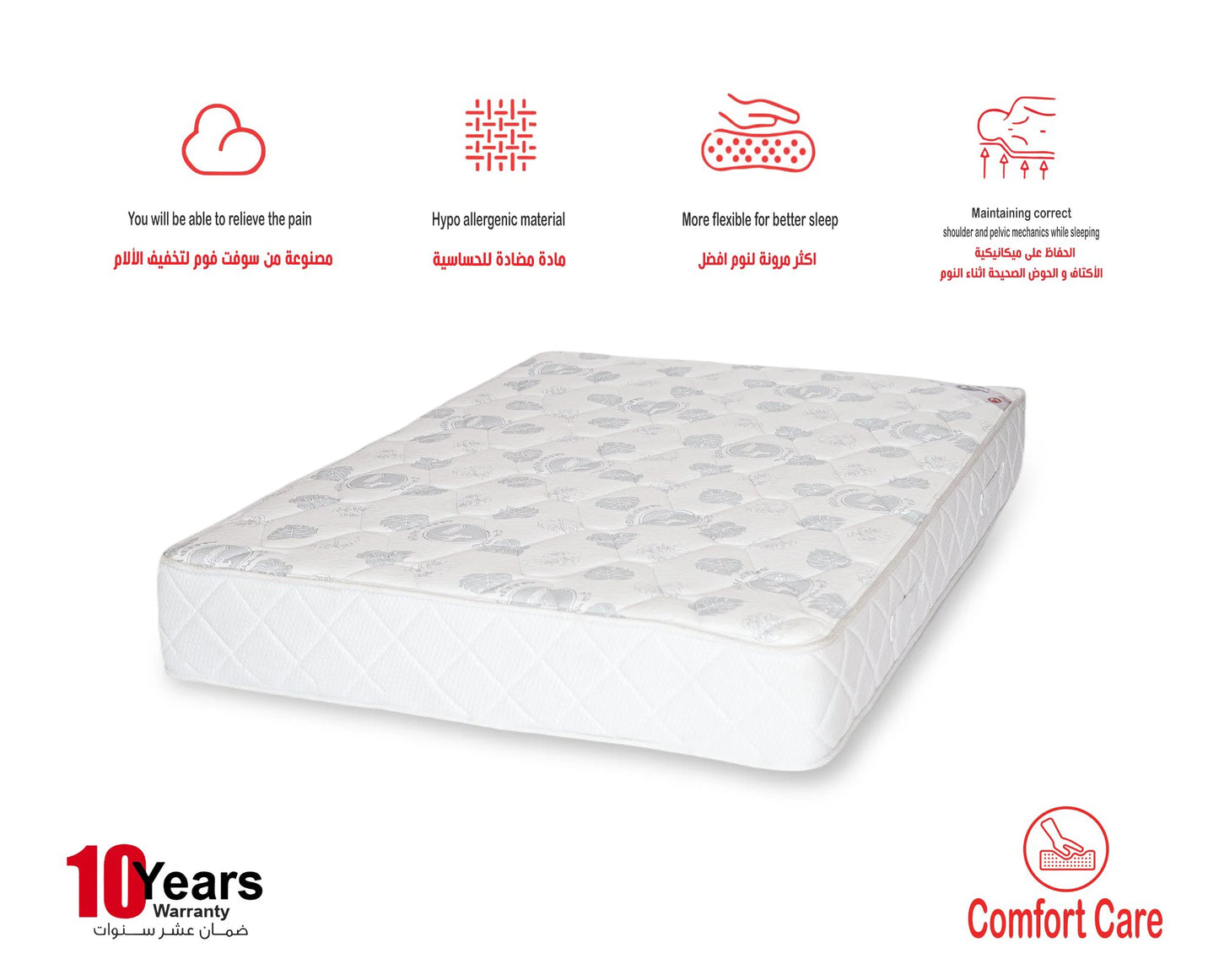 Comfort Care - Double Net - 195x170x20 cm