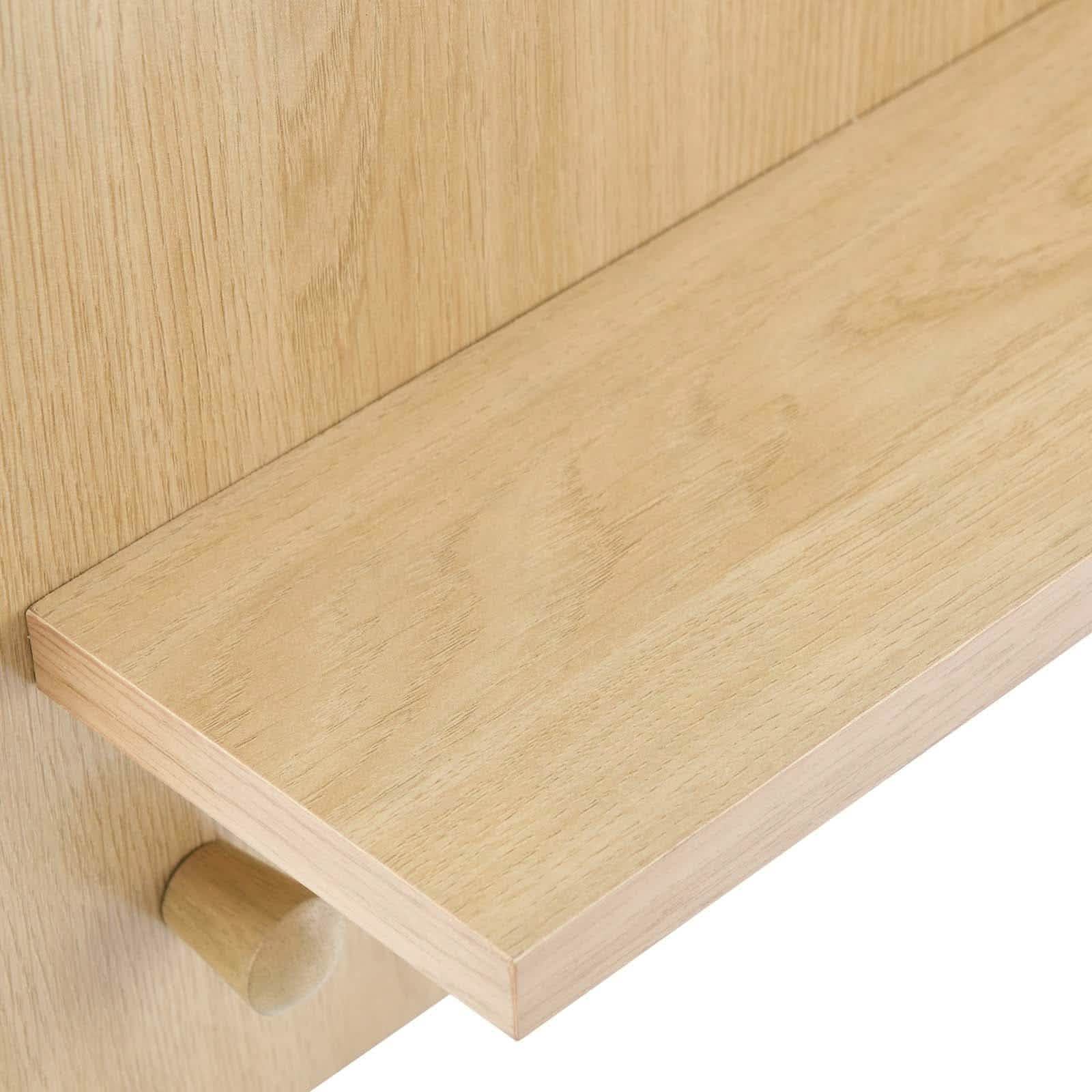 مرآة  - لون خشبي - 90×12×45 سم