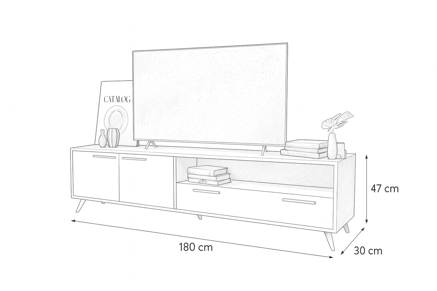 TV Unit 180x30x47 - Cataloug