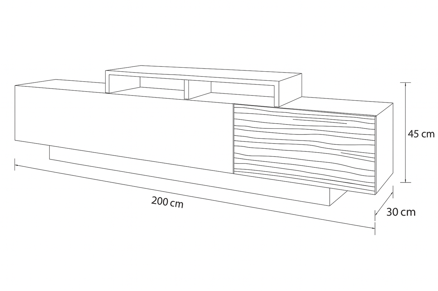 TV Unit 200x30x45 - Cataloug