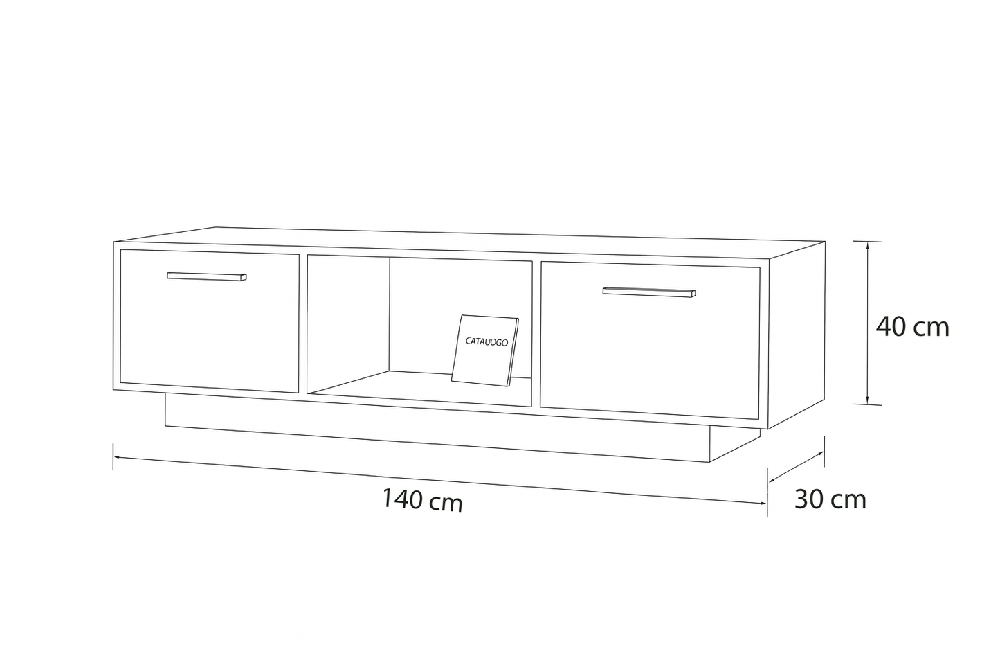 TV Unit 140x40x30 - Cataloug