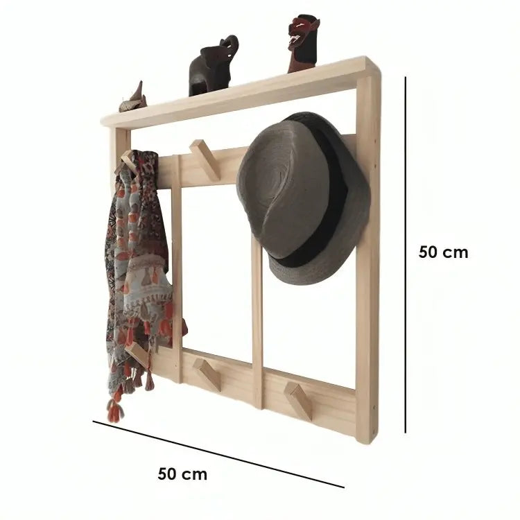 Hanger - NW - Wooden color - 50x7x50 cm