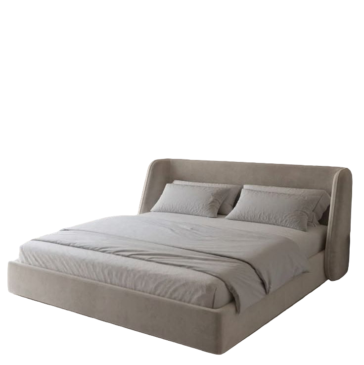 سرير - خشب ام دي اف- أبيض  - متعدد المقاسات