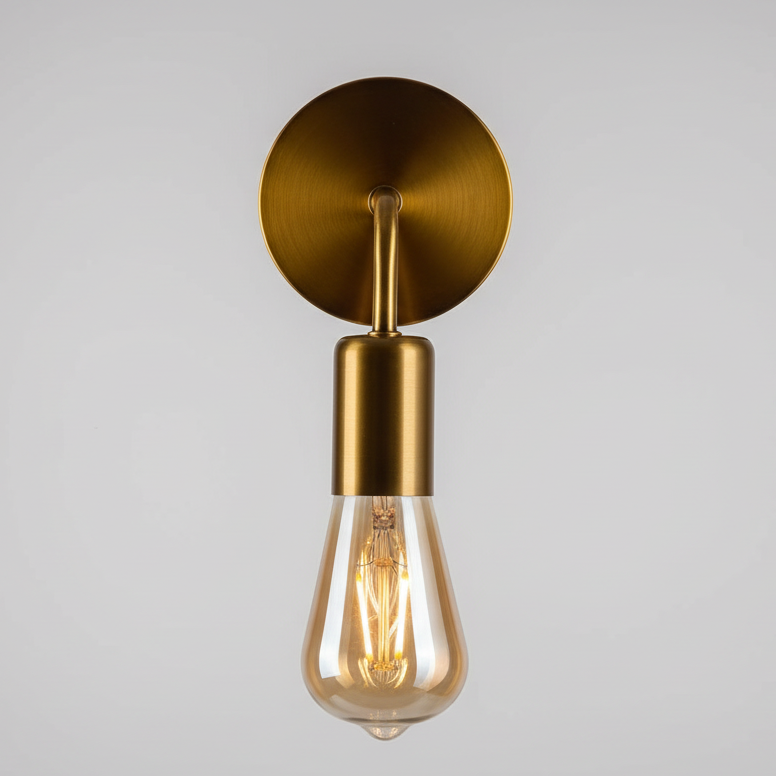 Wall Lamp - Metal - Gold - 15x30x60 cm