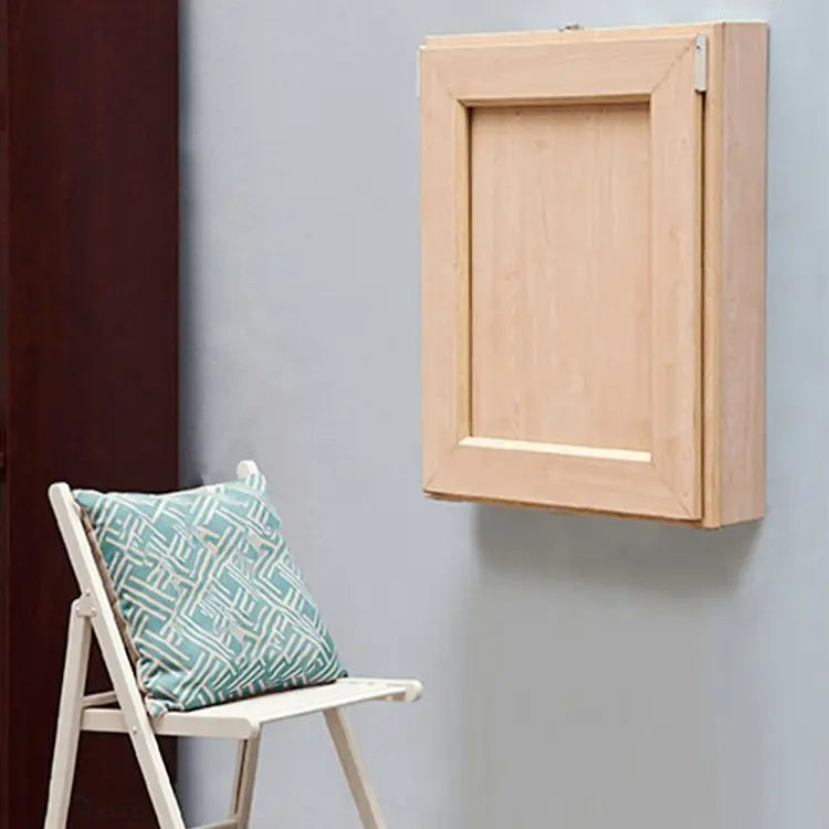 مكتب حائطي - لون خشبي - 55x18x75 سم