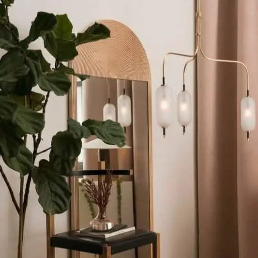 مرآة -  لون خشبي - 60x30x175 سم Tar142