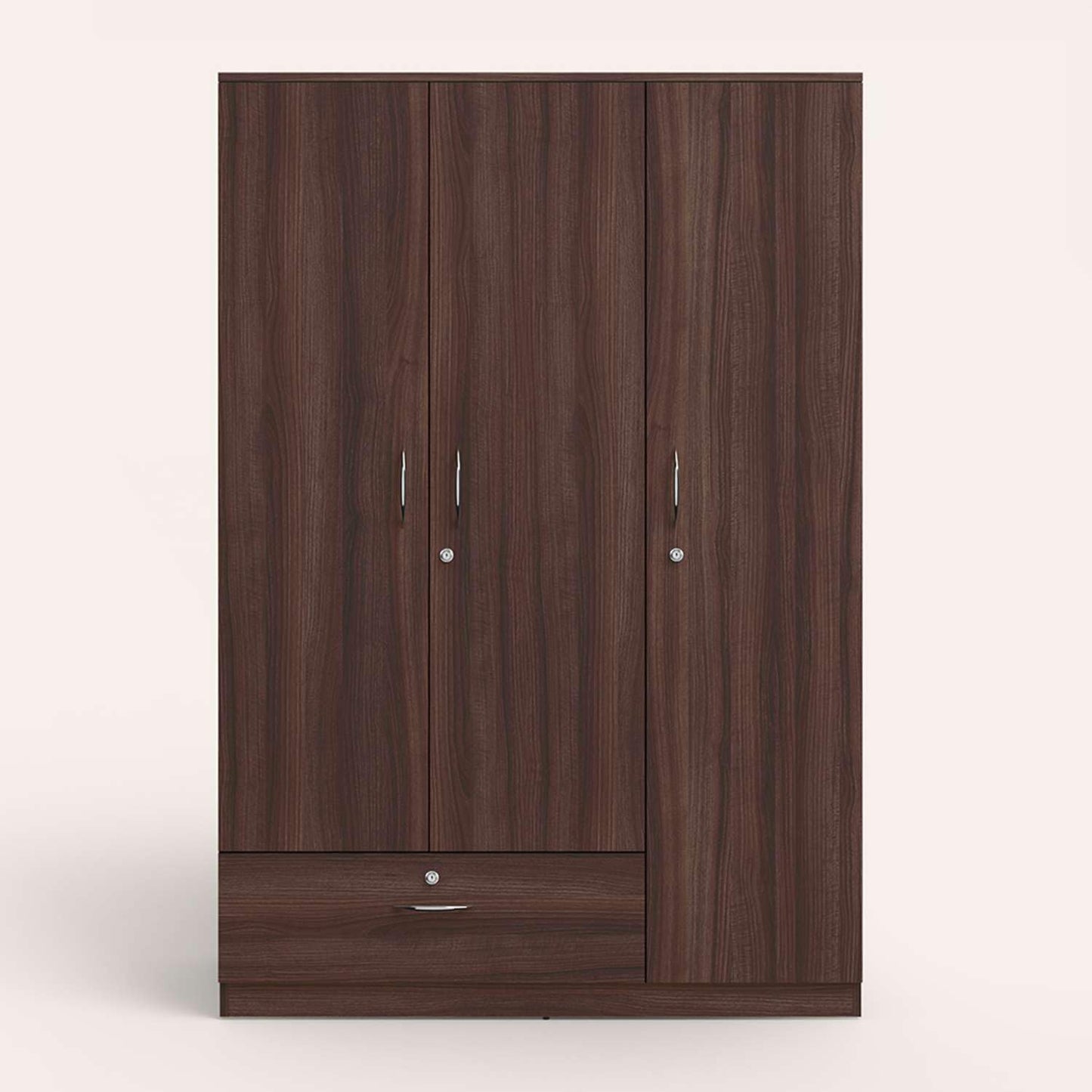 Wardrobe - MDF Wood - Brown - 120x180x50 cm