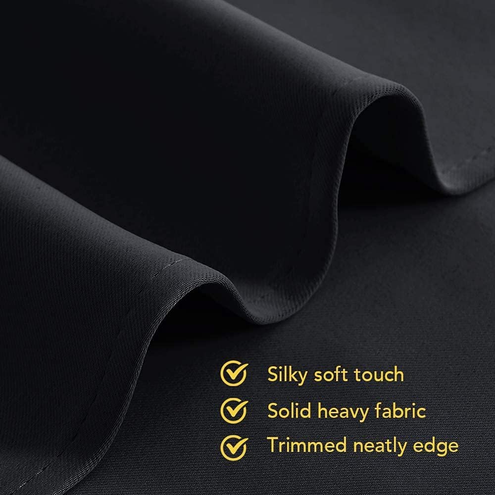 Curtains Blackout - Black- Multi Size