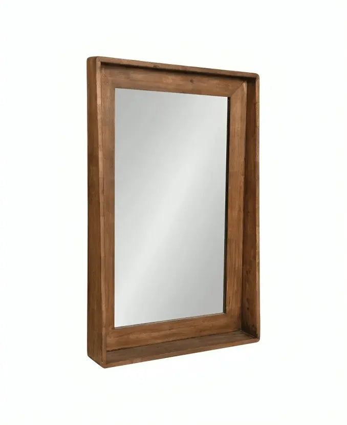 مرآة بإطار-NW-بني-65x12x90 سم