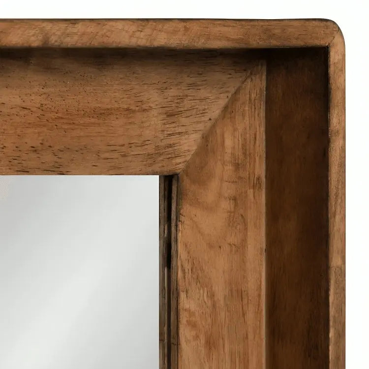 مرآة بإطار-NW-بني-65x12x90 سم