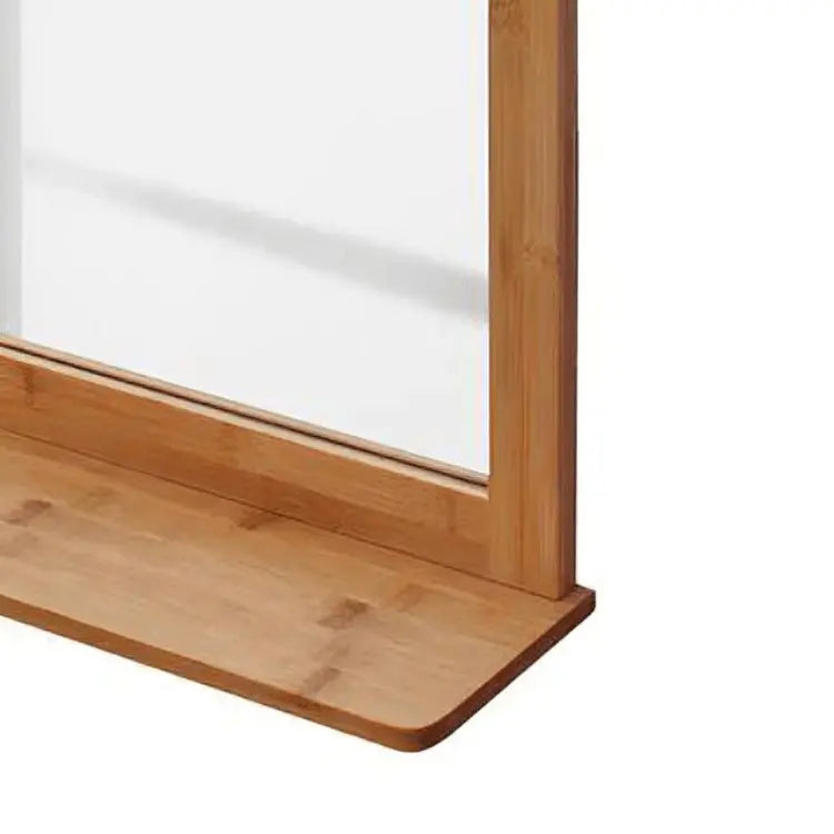 Mirror wall with shelf- NW-Brown- 65x15x80 cm